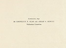 History of the Centennial Celebration of Inauguration of George Washington, as First President of the United States. Edited by Clarence Winthrop Bowen. Letter from Cornelius Bliss, Publication Committee, asking President Harrison to accept volume as an heirloom, was enclosed in book.