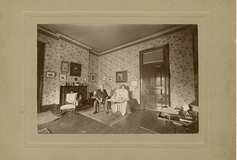 Gray cardboard & matte print. Written on back: 